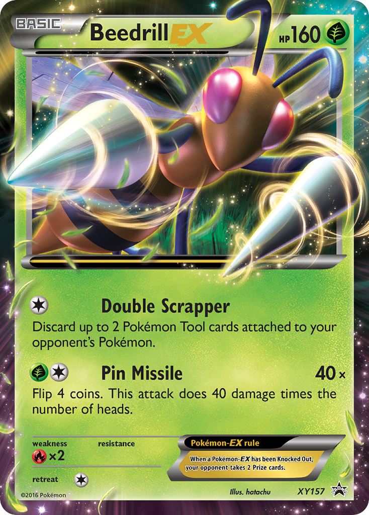 Beedrill EX (XY157) [XY: Black Star Promos] - Destination Retro