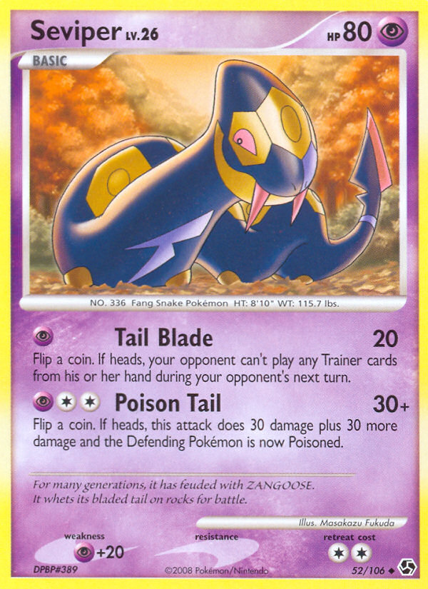 Seviper (52/106) [Diamond & Pearl: Great Encounters] - Destination Retro