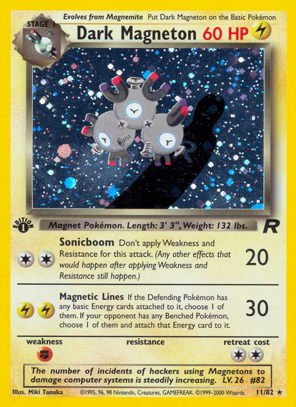 Dark Magneton (11/82) [Team Rocket 1st Edition] - Destination Retro