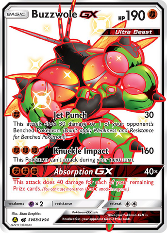 Buzzwole GX (SV68/SV94) [Sun & Moon: Hidden Fates - Shiny Vault] - Destination Retro