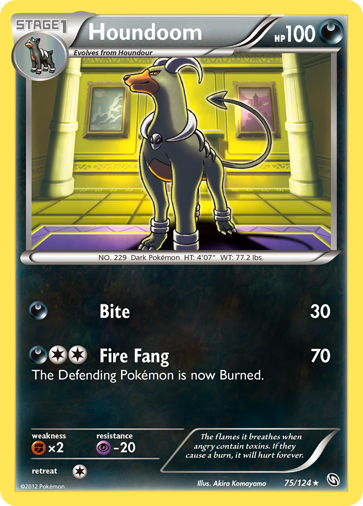 Houndoom (75/124) [Black & White: Dragons Exalted] - Destination Retro