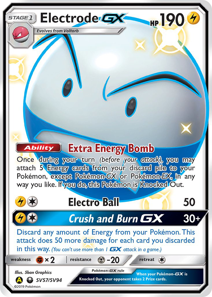 Electrode GX (SV57/SV94) [Sun & Moon: Hidden Fates - Shiny Vault] - Destination Retro