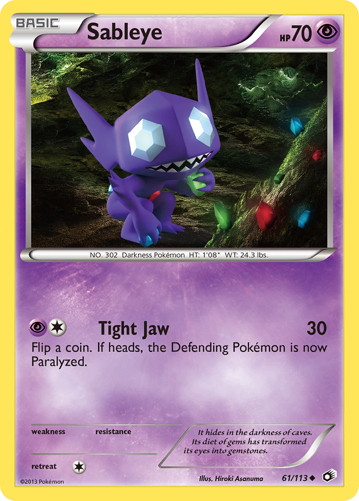 Sableye (61/113) [Black & White: Legendary Treasures] - Destination Retro