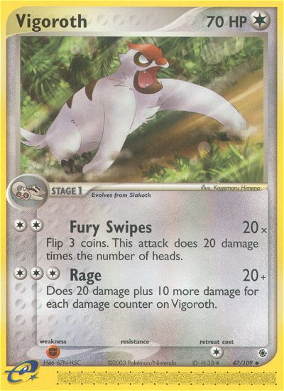 Vigoroth (47/109) [EX: Ruby & Sapphire] - Destination Retro