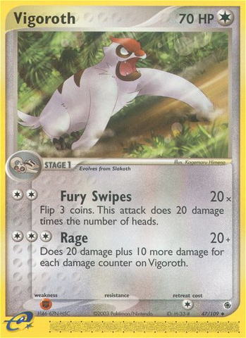 Vigoroth (47/109) [EX: Ruby & Sapphire] - Destination Retro