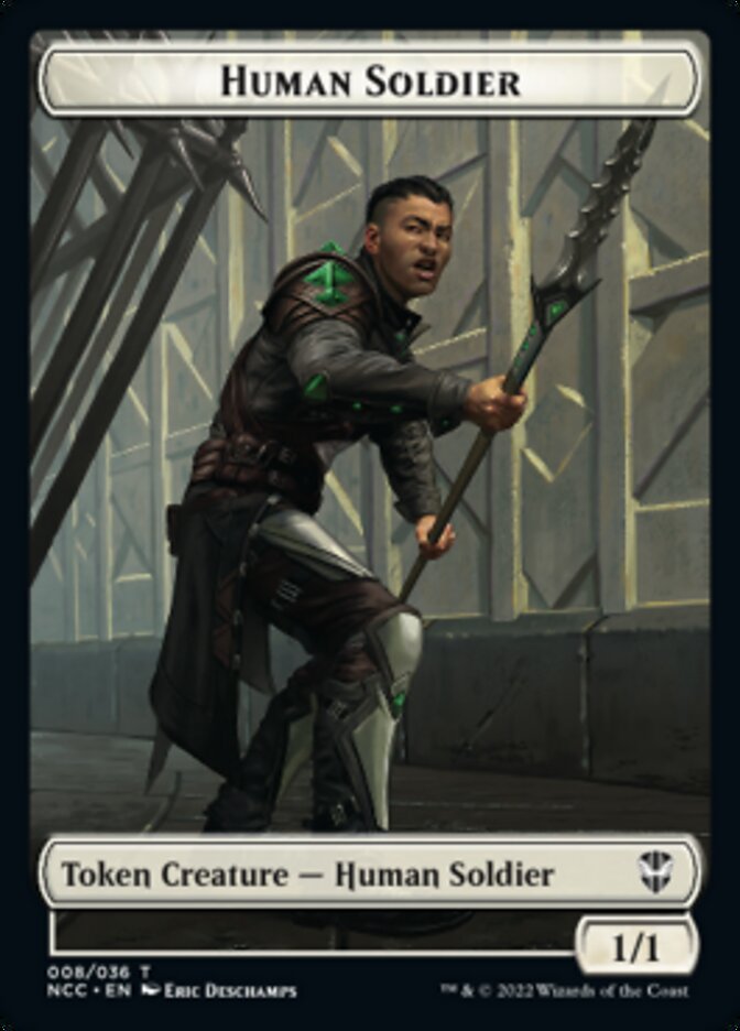 Eldrazi // Human Soldier Double-sided Token [Streets of New Capenna Commander Tokens] - Destination Retro