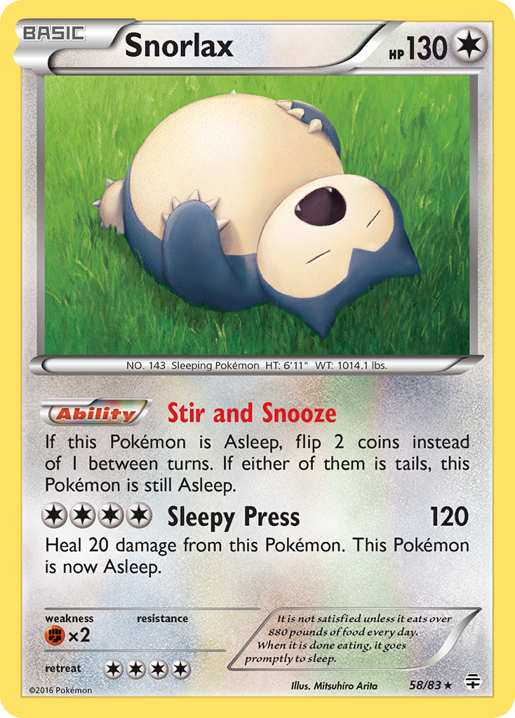 Snorlax (58/83) [XY: Generations] - Destination Retro