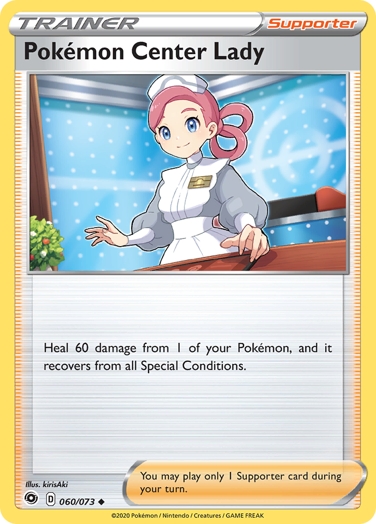 Pokemon Center Lady (60/073) [Sword & Shield: Champion's Path] - Destination Retro