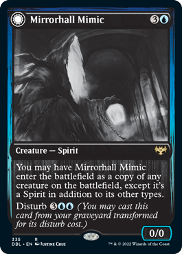 Mirrorhall Mimic // Ghastly Mimicry [Innistrad: Double Feature] - Destination Retro