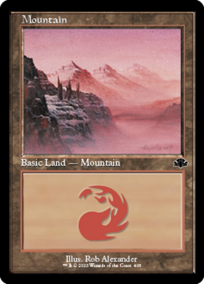 Mountain (408) (Retro) [Dominaria Remastered] - Destination Retro