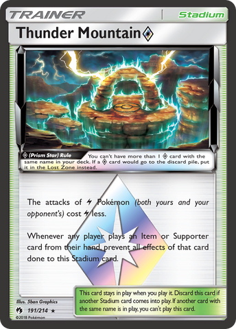 Thunder Mountain (Prism Star) (191/214) [Sun & Moon: Lost Thunder] - Destination Retro