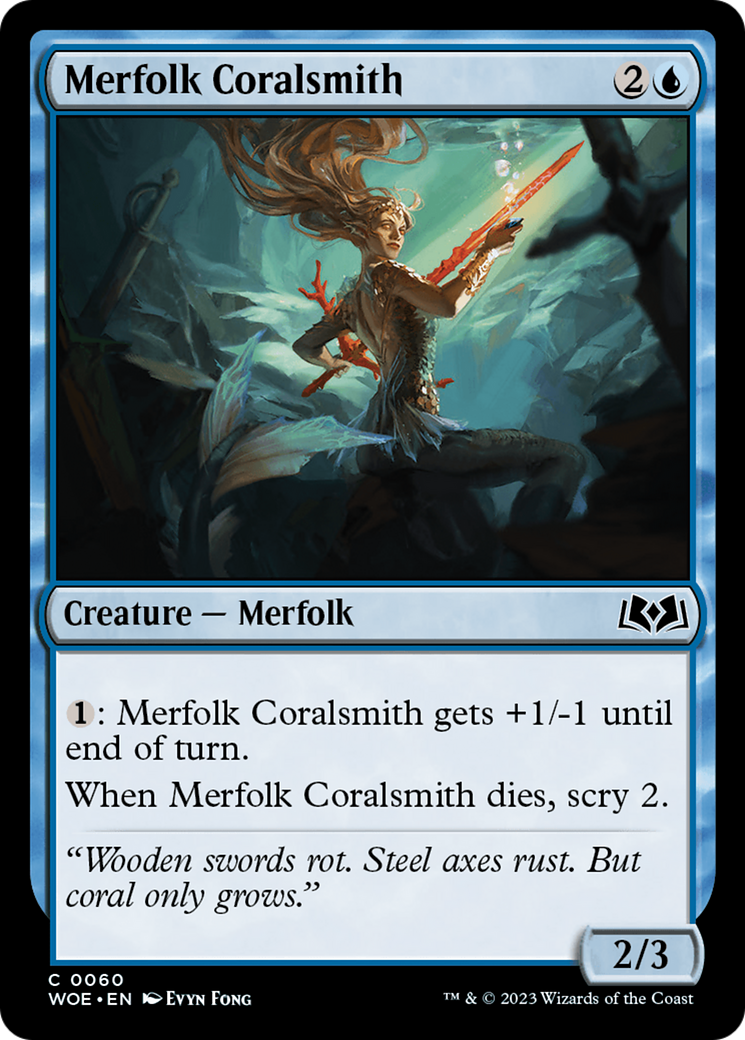 Merfolk Coralsmith [Wilds of Eldraine] - Destination Retro