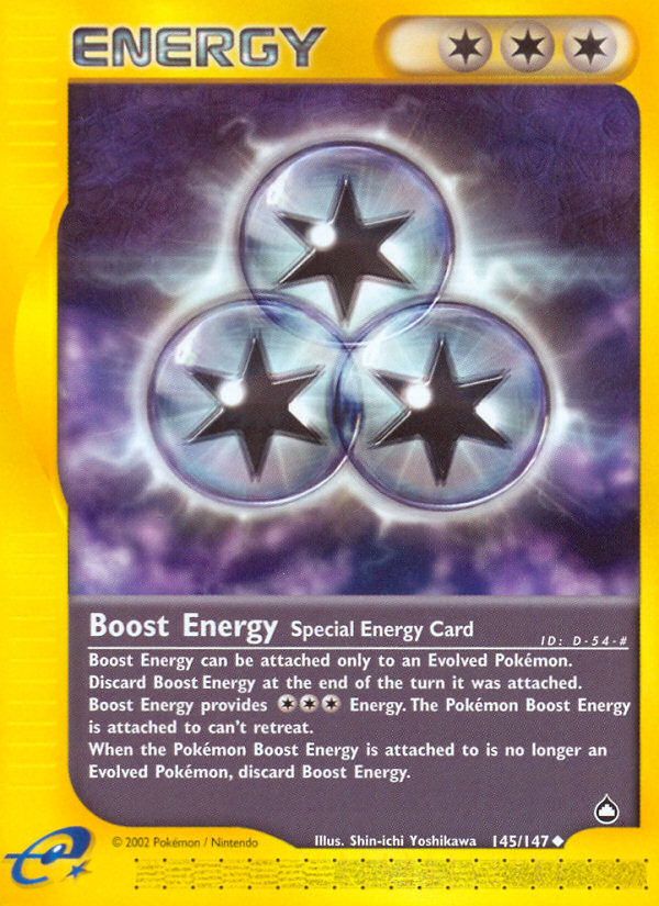 Boost Energy (145/147) [Aquapolis] - Destination Retro