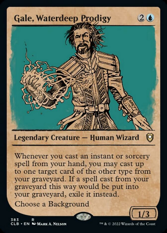 Gale, Waterdeep Prodigy (Showcase) [Commander Legends: Battle for Baldur's Gate] - Destination Retro