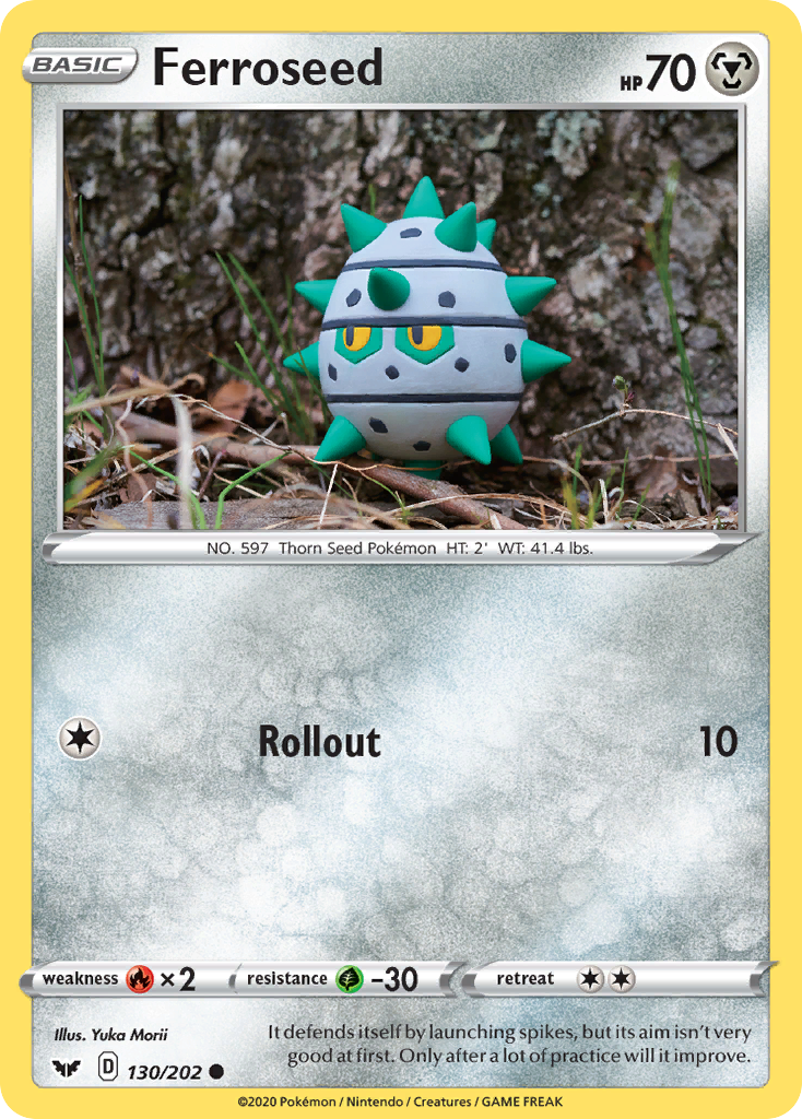 Ferroseed (130/202) [Sword & Shield: Base Set] - Destination Retro