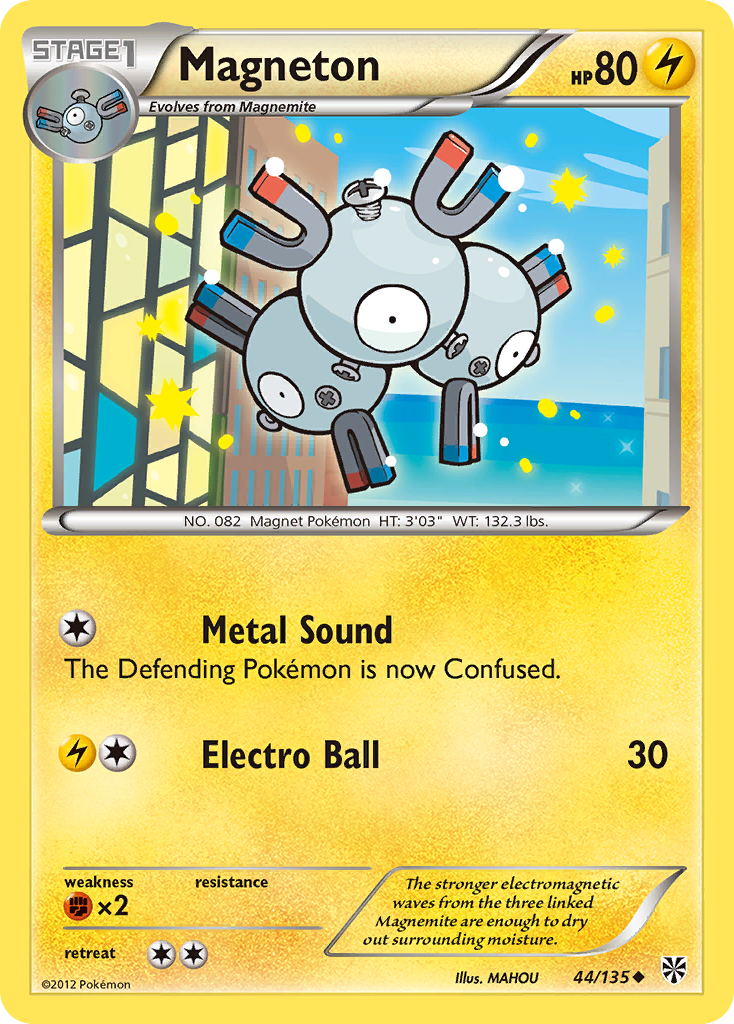 Magneton (44/135) [Black & White: Plasma Storm] - Destination Retro