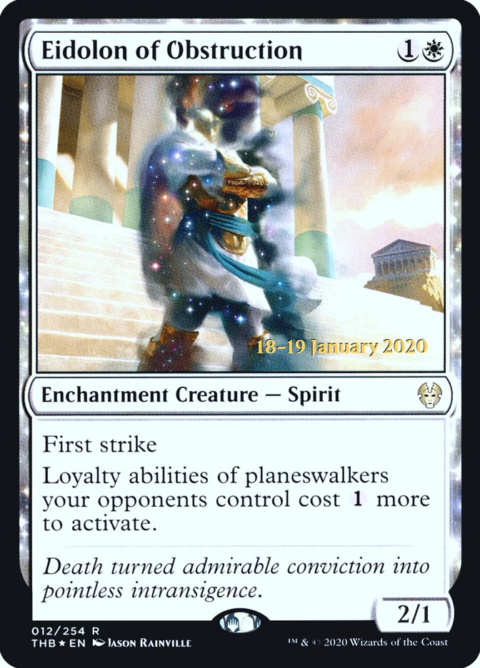 Eidolon of Obstruction [Theros Beyond Death Prerelease Promos] - Destination Retro