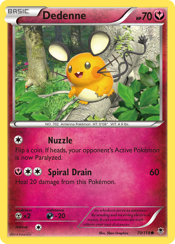 Dedenne (70/119) [XY: Phantom Forces] - Destination Retro