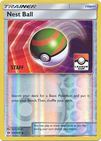 Nest Ball (123/149) (League Promo Staff) [Sun & Moon: Base Set] - Destination Retro