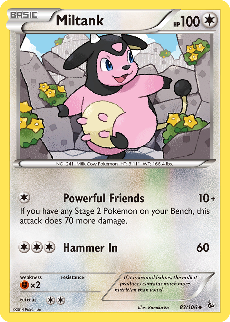 Miltank (83/106) [XY: Flashfire] - Destination Retro