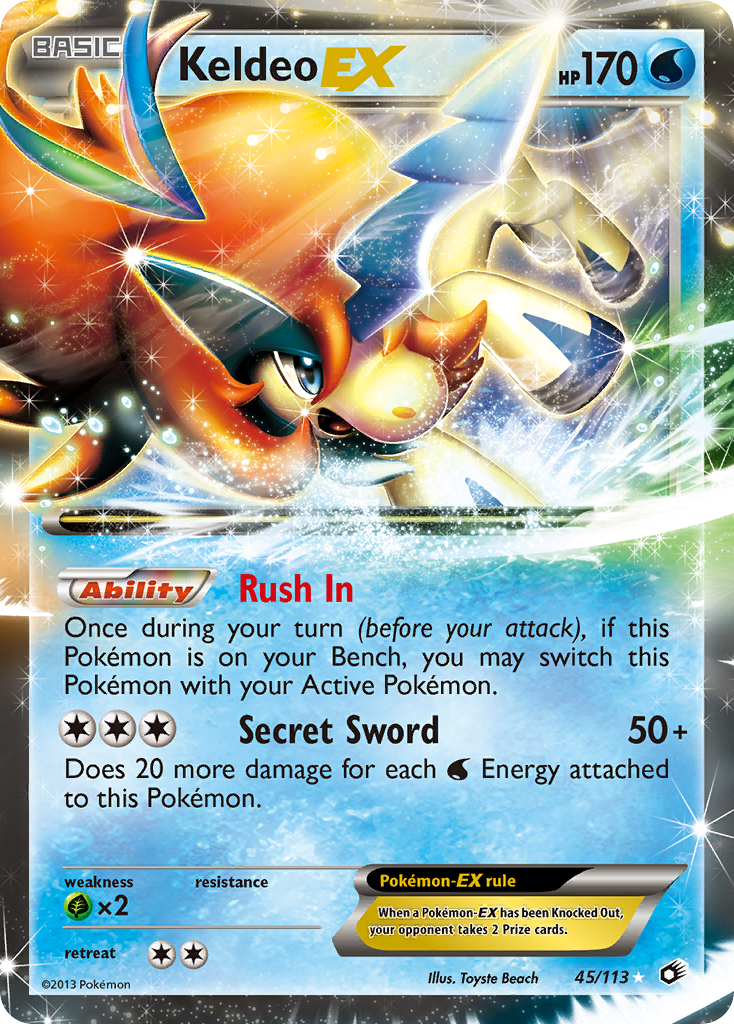 Keldeo EX (45/113) [Black & White: Legendary Treasures] - Destination Retro
