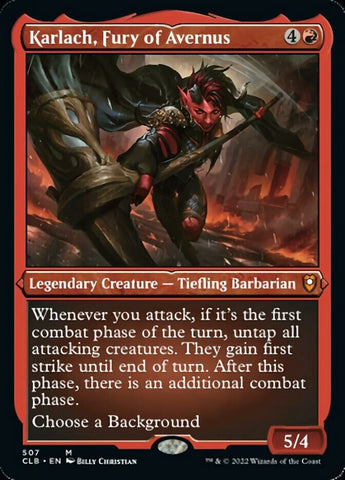 Karlach, Fury of Avernus (Foil Etched) [Commander Legends: Battle for Baldur's Gate] - Destination Retro