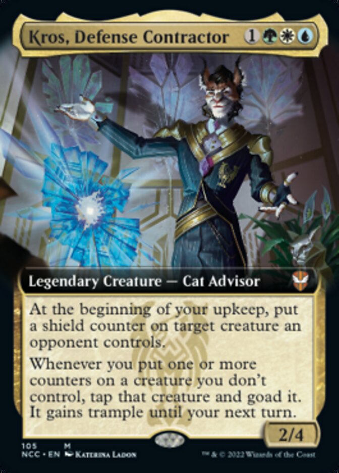 Kros, Defense Contractor (Extended Art) [Streets of New Capenna Commander] - Destination Retro