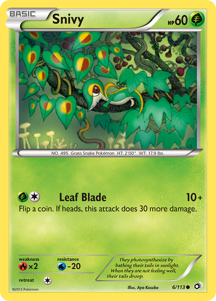 Snivy (6/113) [Black & White: Legendary Treasures] - Destination Retro