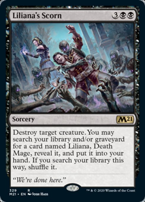 Liliana's Scorn [Core Set 2021] - Destination Retro