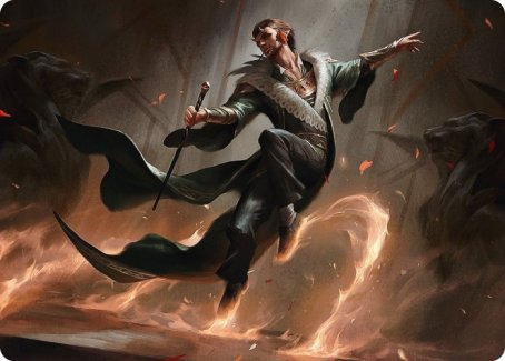 Fleetfoot Dancer Art Card [Streets of New Capenna Art Series] - Destination Retro