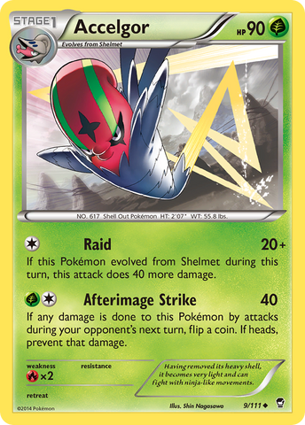 Accelgor (9/111) [XY: Furious Fists] - Destination Retro