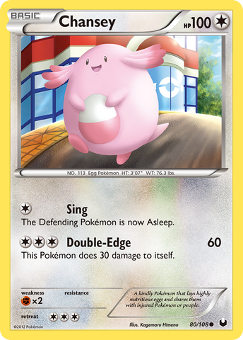 Chansey (80/108) [Black & White: Dark Explorers] - Destination Retro