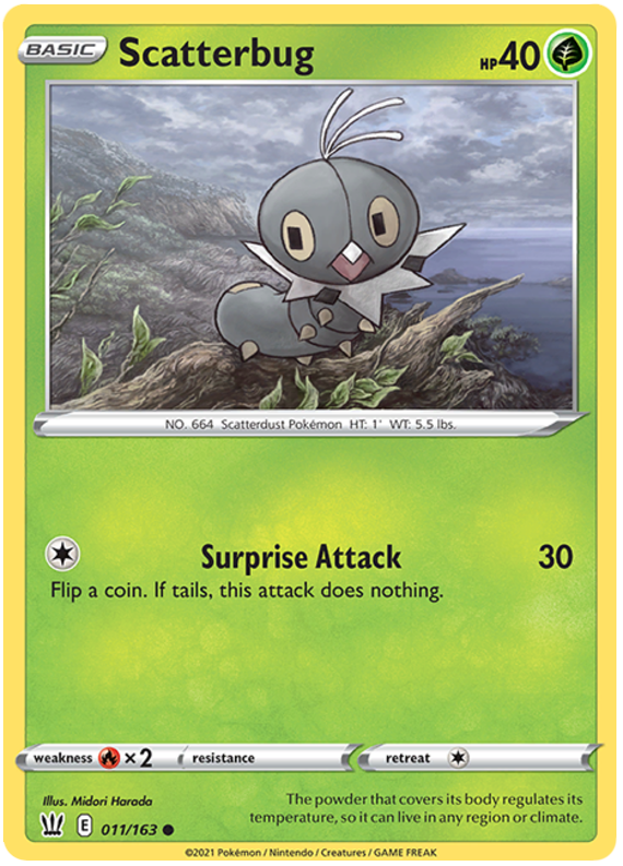 Scatterbug (011/163) [Sword & Shield: Battle Styles] - Destination Retro