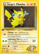 Lt. Surge's Pikachu (81/132) [Gym Heroes 1st Edition] - Destination Retro