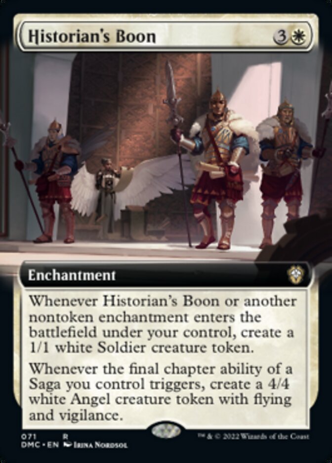 Historian's Boon (Extended Art) [Dominaria United Commander] - Destination Retro
