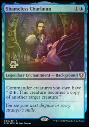 Shameless Charlatan [Commander Legends: Battle for Baldur's Gate Prerelease Promos] - Destination Retro