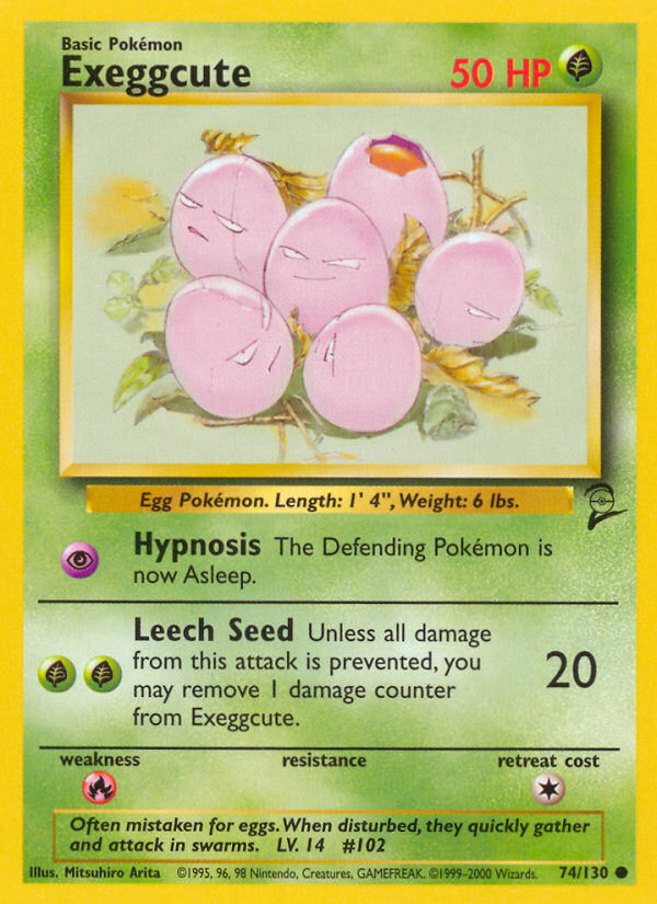 Exeggcute (74/130) [Base Set 2] - Destination Retro