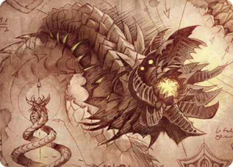 Wurmcoil Engine Art Card [The Brothers' War Art Series] - Destination Retro