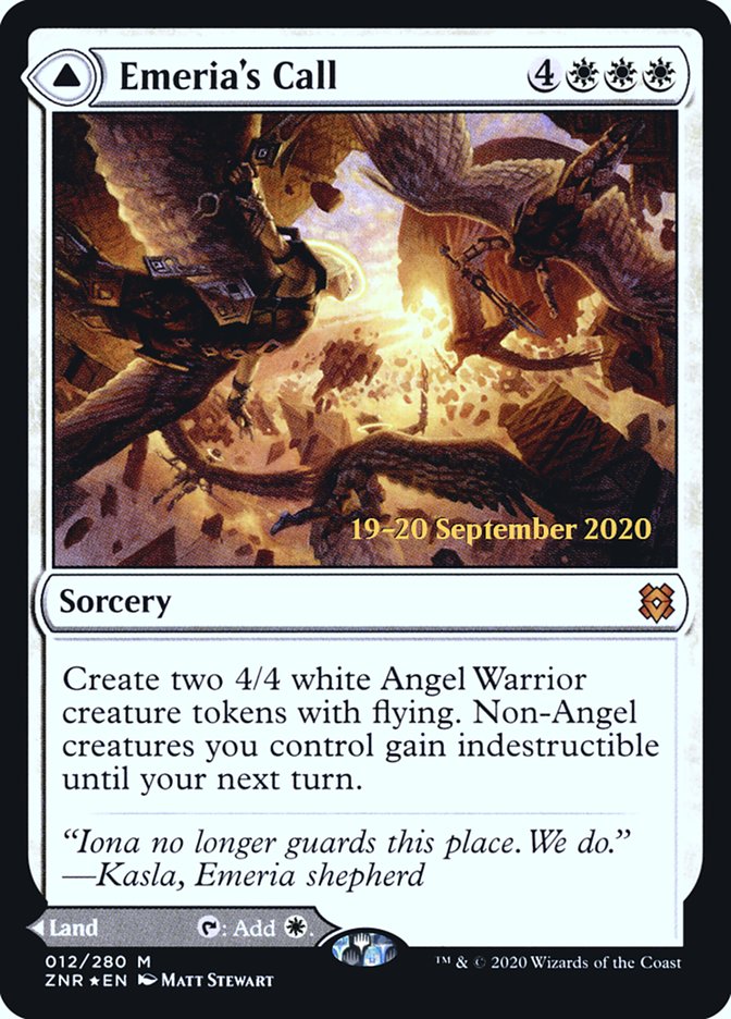 Emeria's Call // Emeria, Shattered Skyclave  [Zendikar Rising Prerelease Promos] - Destination Retro