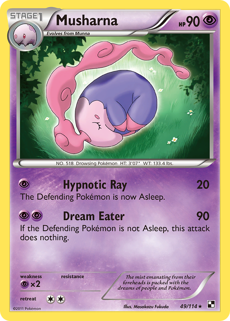 Musharna (49/114) [Black & White: Base Set] - Destination Retro