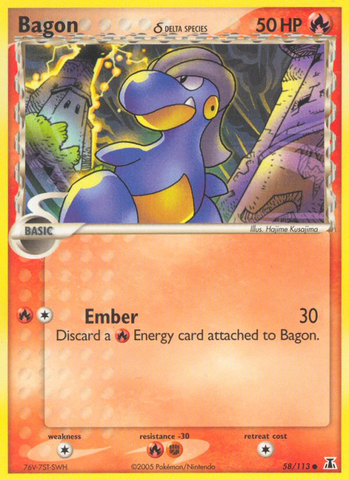 Bagon (58/113) (Delta Species) [EX: Delta Species] - Destination Retro