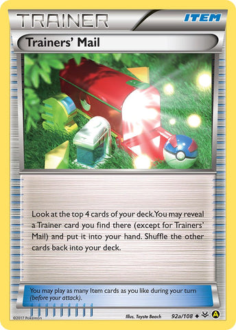 Trainers Mail (92a/108) [Alternate Art Promos] - Destination Retro