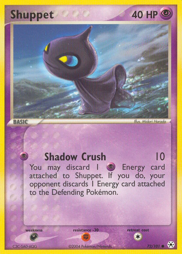 Shuppet (72/101) [EX: Hidden Legends] - Destination Retro