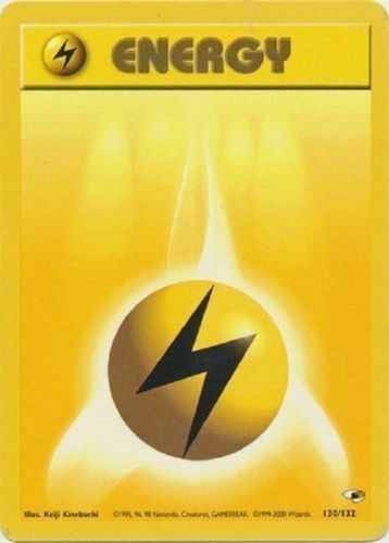 Lightning Energy (130/132) [Gym Heroes Unlimited] - Destination Retro