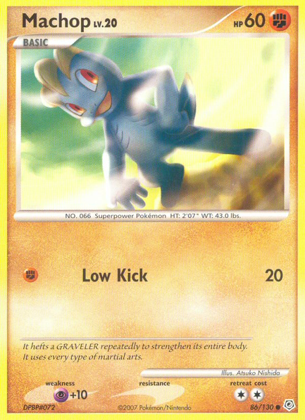 Machop (86/130) [Diamond & Pearl: Base Set] - Destination Retro
