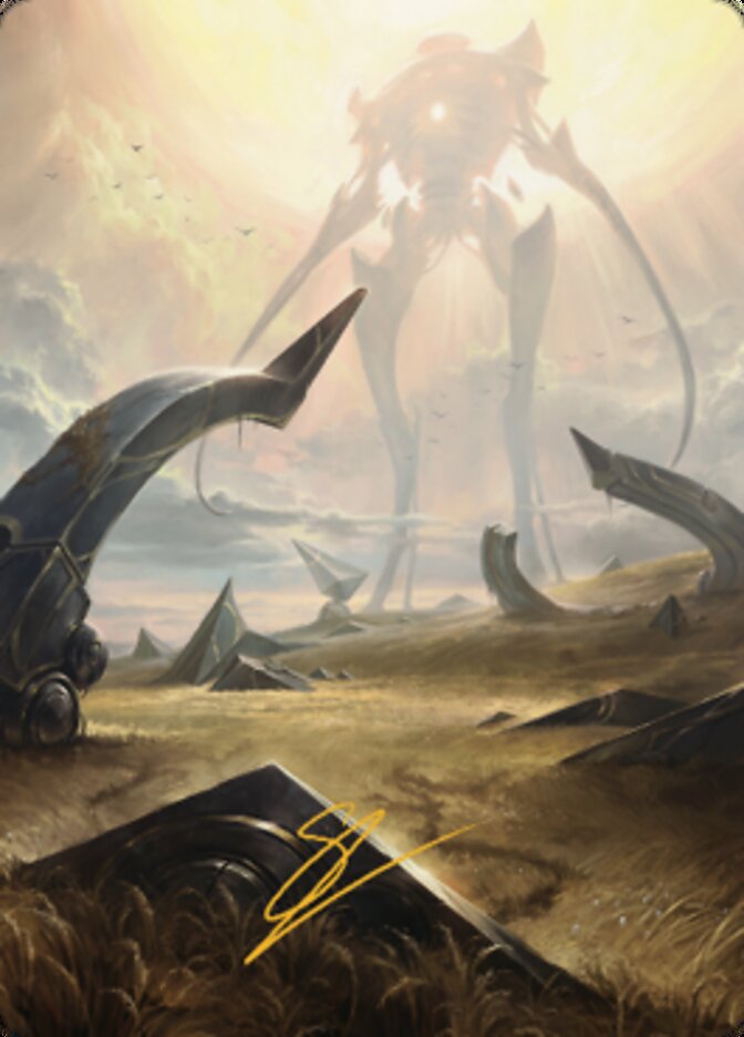 Plains (1) Art Card (Gold-Stamped Signature) [The Brothers' War Art Series] - Destination Retro