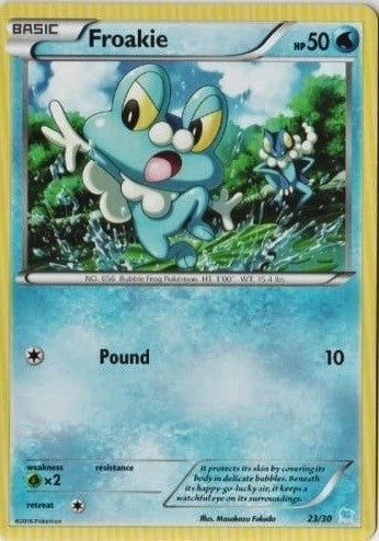 Froakie (23/30) [XY: Trainer Kit - Pikachu Libre & Suicune] - Destination Retro