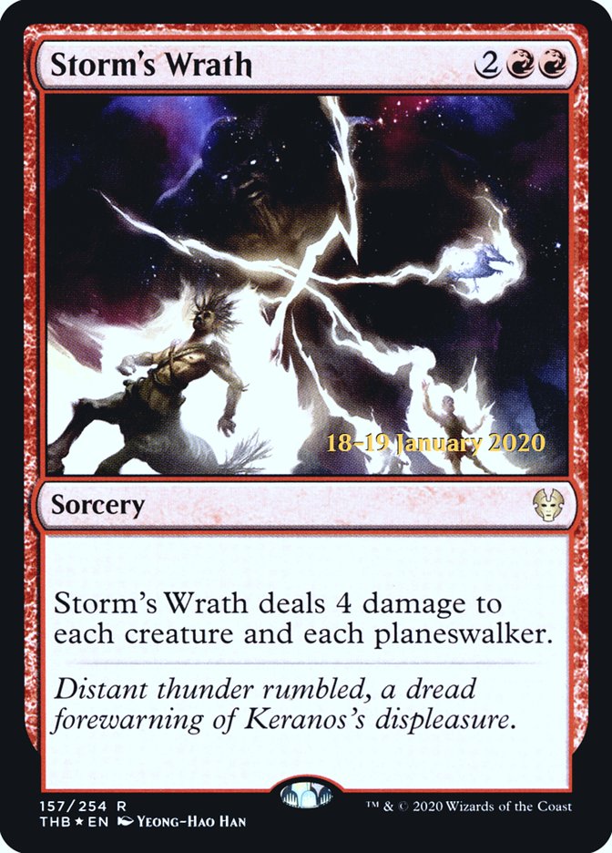 Storm's Wrath [Theros Beyond Death Prerelease Promos] - Destination Retro