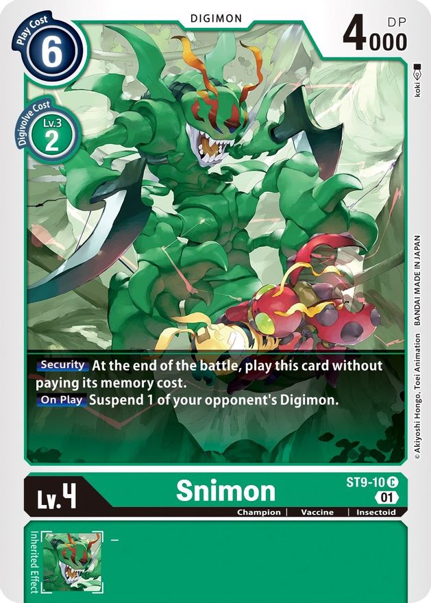 Snimon [ST9-10] [Starter Deck: Ultimate Ancient Dragon] - Destination Retro