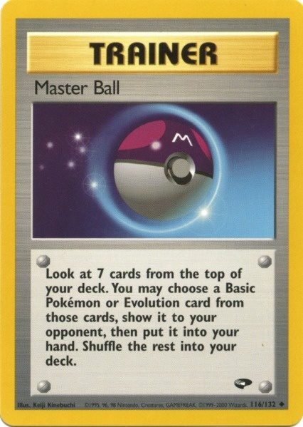 Master Ball (116/132) [Gym Challenge Unlimited] - Destination Retro